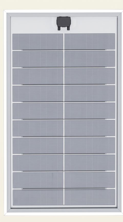 Face arrière du panneau hybride : échangeur d'air